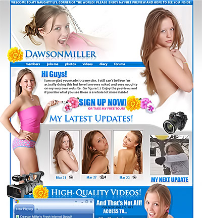 Dawson Miller Sexy Website